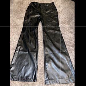 Shein Leather Flare Pants